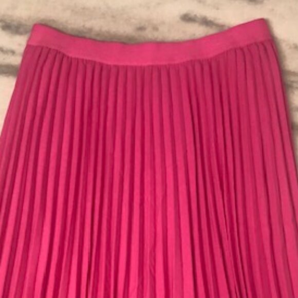 NWT Grace Karin Women Pink Pleated Chiffon Elastic Waist Skirt Lined Size 2XL - Picture 4 of 13